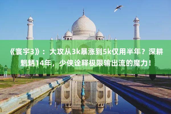 《寰宇3》：大攻从3k暴涨到5k仅用半年？深耕魍魉14年，少侠诠释极限输出流的魔力！
