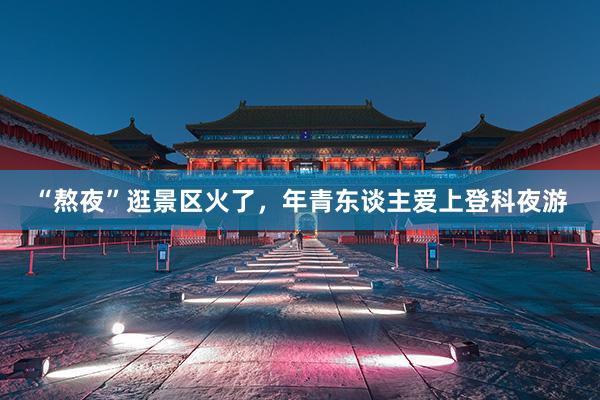 “熬夜”逛景区火了，年青东谈主爱上登科夜游