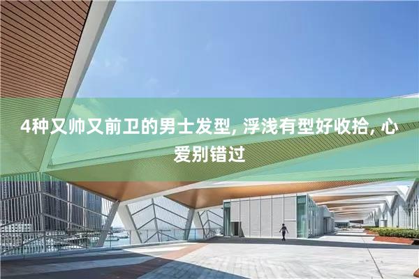 4种又帅又前卫的男士发型, 浮浅有型好收拾, 心爱别错过